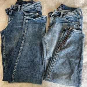 2 Pairs of Silver Jeans co